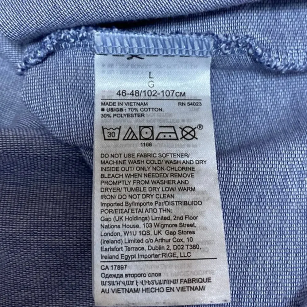 Banana Republic Men's Blue Short Sleeve Core Temp Knit Polo Shirt Top Size L